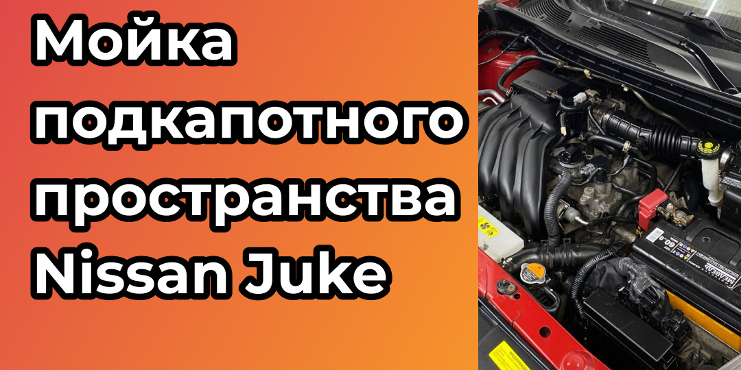 Мойка подкапотного пространства Nissan Juke в Нижнем Новгороде