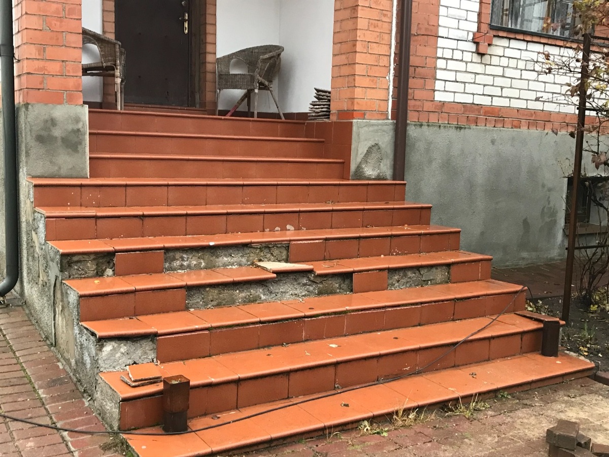 Крыльцо ДО работ