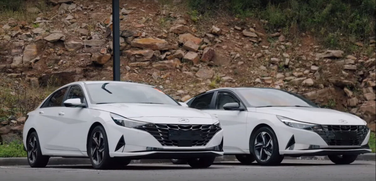 Hyundai Avante и Hyundai Elantra. Источник: скриншот из VKвидео канала «Япония Транзит»