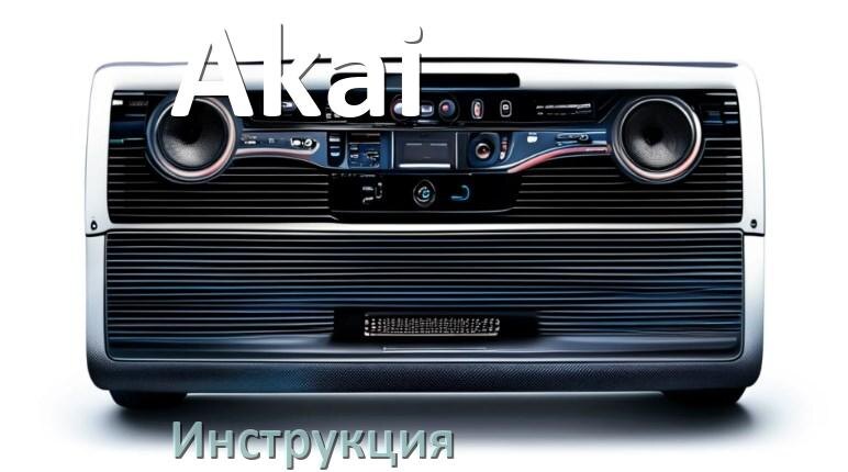 
Инструкция магнитолы Akai руководство пользователя PDF на русском
