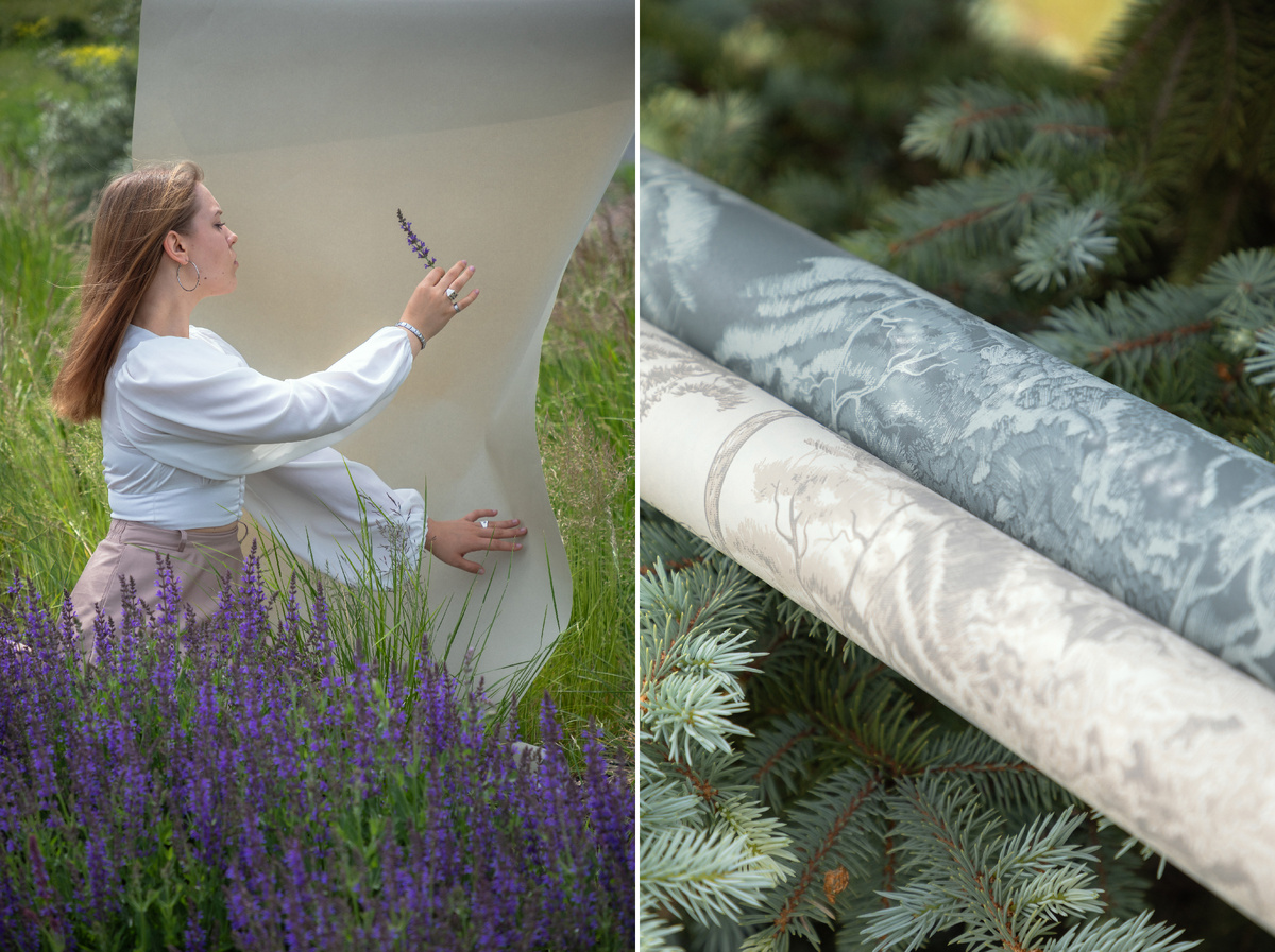 Фоновые обои и дизайн из коллекции Milassa Ambient vol. 4. «Лесная палитра»