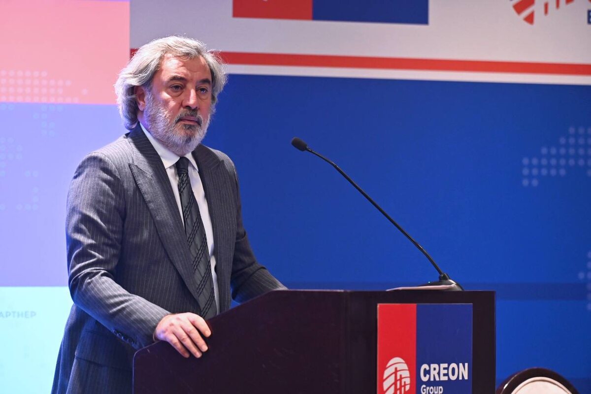Основатель и глава группы CREON Фарес Кильзие на открытии форума «Литий 2025»
