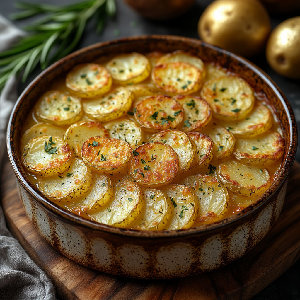 Гратен Дофинуа (Запеченный картофель). Домание рецепты.