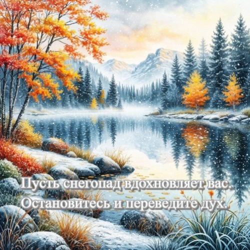 Пусть снегопад вдохновляет вас