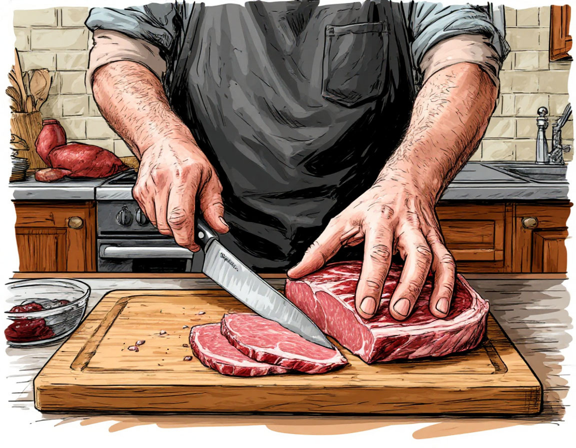 Статья посвящена выбору правильных инструментов для кухни и освоению базовых техник нарезки продуктов. Автор подчеркивает важность качественных ножей, разделочных досок и посуды, рекомендуя начинать с минимального набора, постепенно расширяя его по мере накопления опыта.
 Особое внимание уделяется технике владения ножом, включая правильную стойку, хват и способы нарезки овощей и зелени. Приведены пошаговые инструкции по выполнению трех ключевых методов нарезки: кубиками, шинковкой и слайсами. Статья мотивирует читателей регулярно практиковать эти навыки, обещая улучшение результатов в приготовлении пищи и повышение уровня мастерства.
