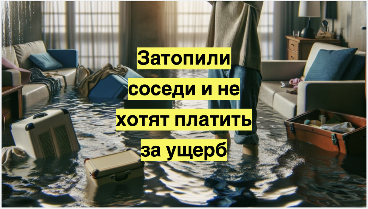 Что делать, если затопили соседи и не хотят платить за ущерб