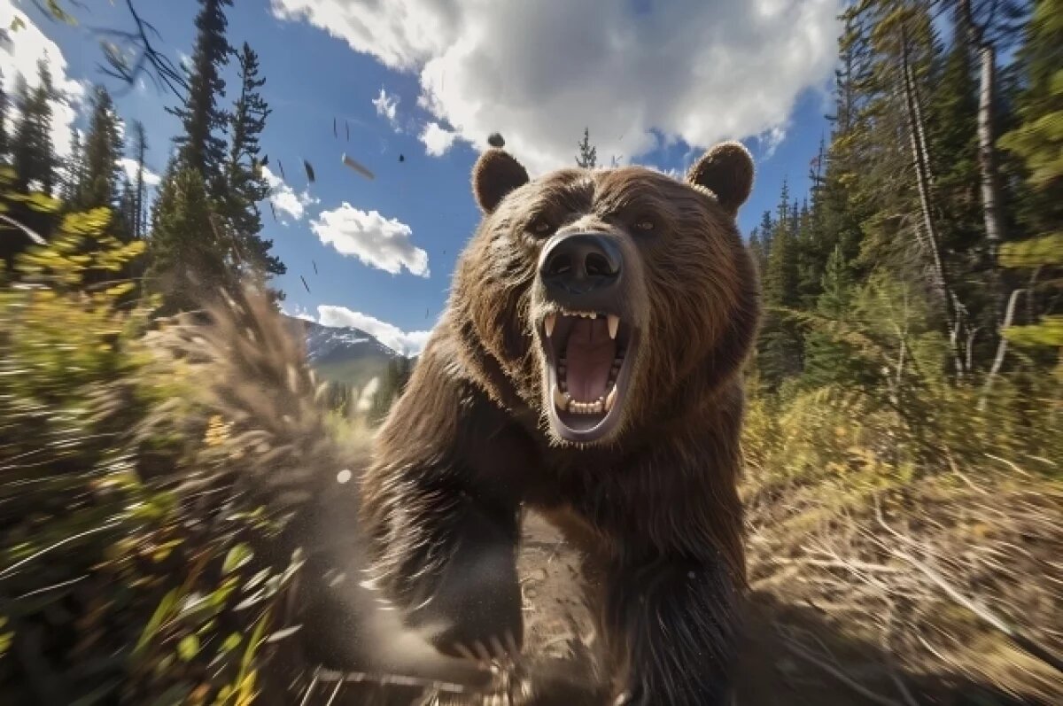    В США медведь ворвался в палатку к туристу, уволок его в лес и растерзал