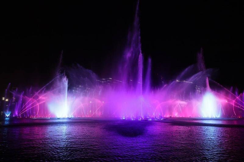    Пресс-служба правительства Челябинской области. Светомузыкальный фонтан на реке Миасс