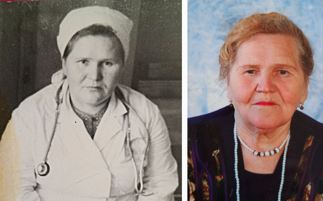 
Надежда Михайловна Мальцева в годы работы в системе здравоохранения Кунгурского района и после выхода на заслуженный отдых