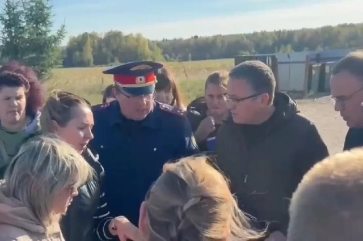    Глава калужского следкома вновь прибыл в деревню Лихун