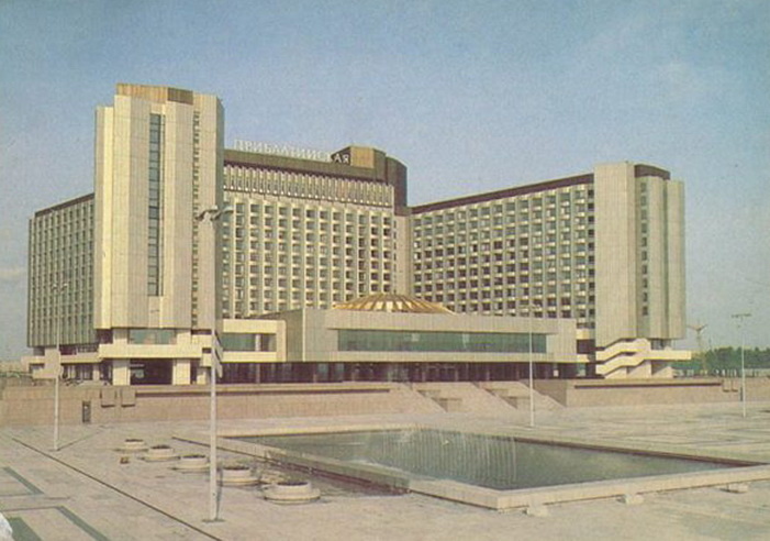 Гостиница "Прибалтийская" в Ленинграде, фото 1985 года.