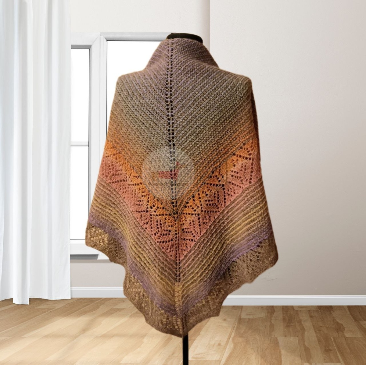 Шаль "Зимний сад"