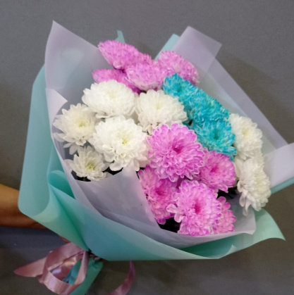 Букет хризантем микс