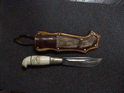 Делаю меховую вставку на ножнах. Часть 1.