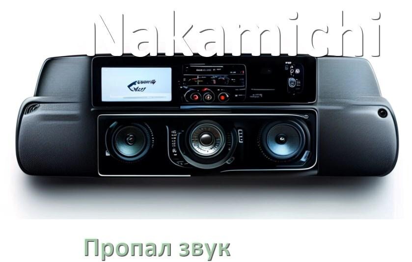 
Почему в магнитоле Nakamichi нет звука пропал что делать