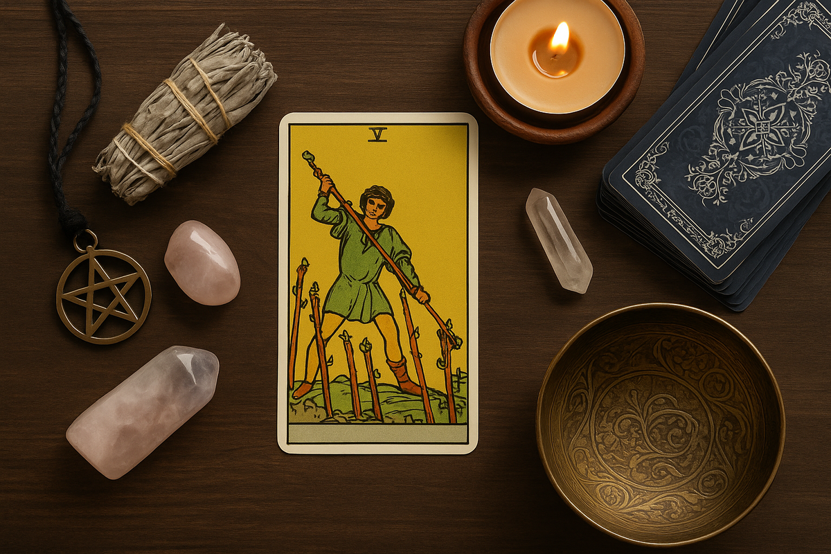 7 Посохов: значение и сочетания с другими арканами