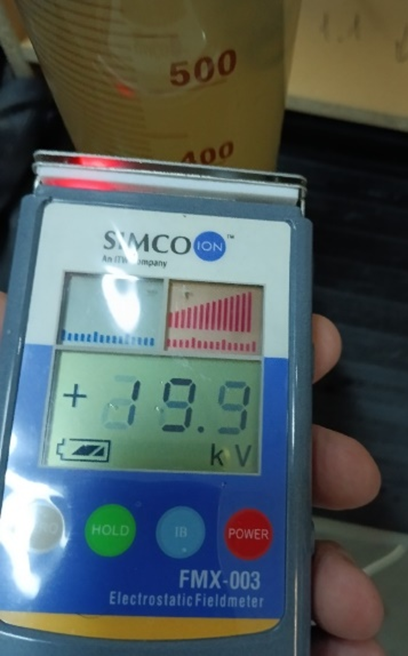  Осадок очистных жирокомбината и контроль генерируемого заряда