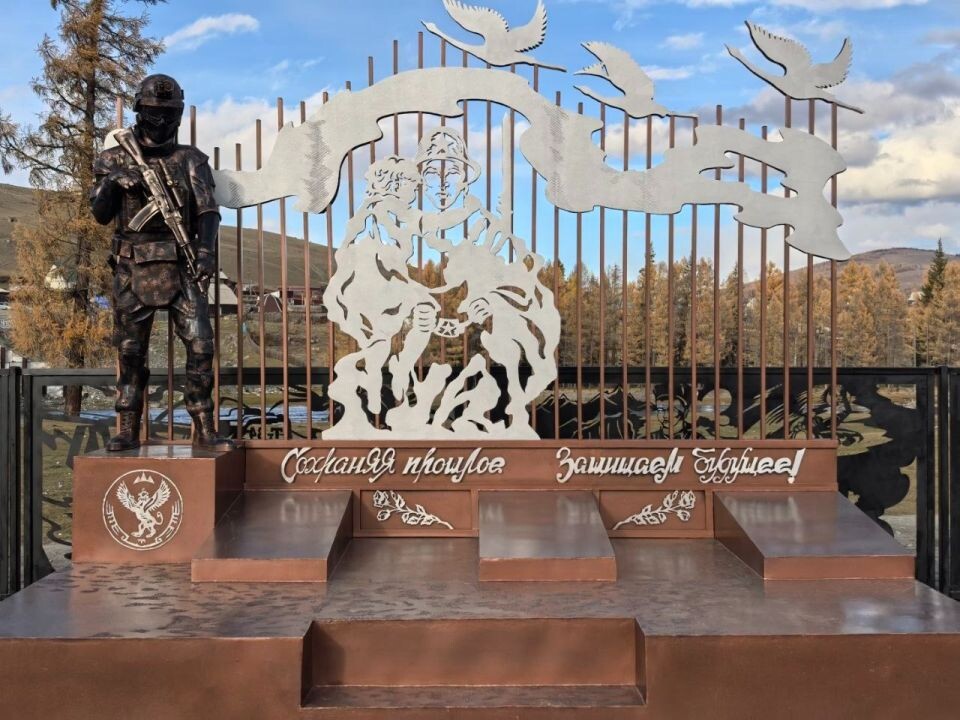    Аллея памяти бойцов СВО в Улагане. Источник: t.me/akchinaidar