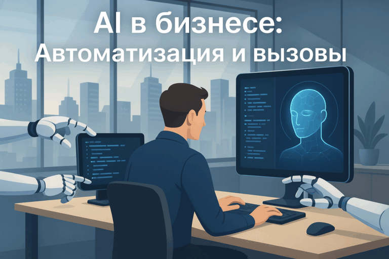    AI влияет на бизнес, заменяя людей, автоматизируя программирование и создавая трудовые вакансии в IT. Проблемы и возможности generative AI.