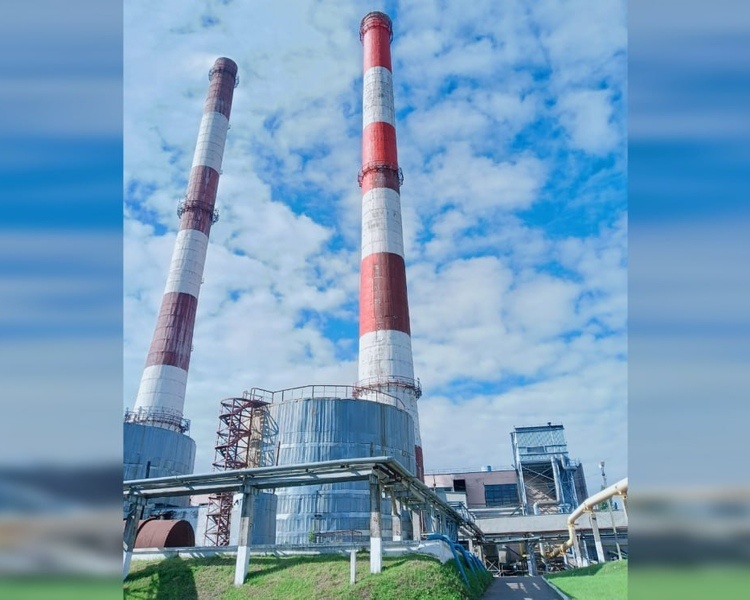     В Курске отремонтировали дымовую трубу №1 ТЭЦ Северо-Западного района