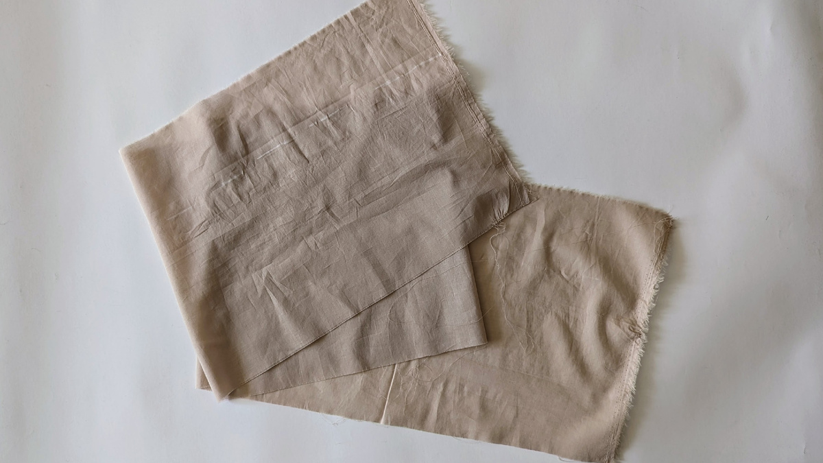 полоска батиста 20 см шириной  при ширине ткани 1, 4м