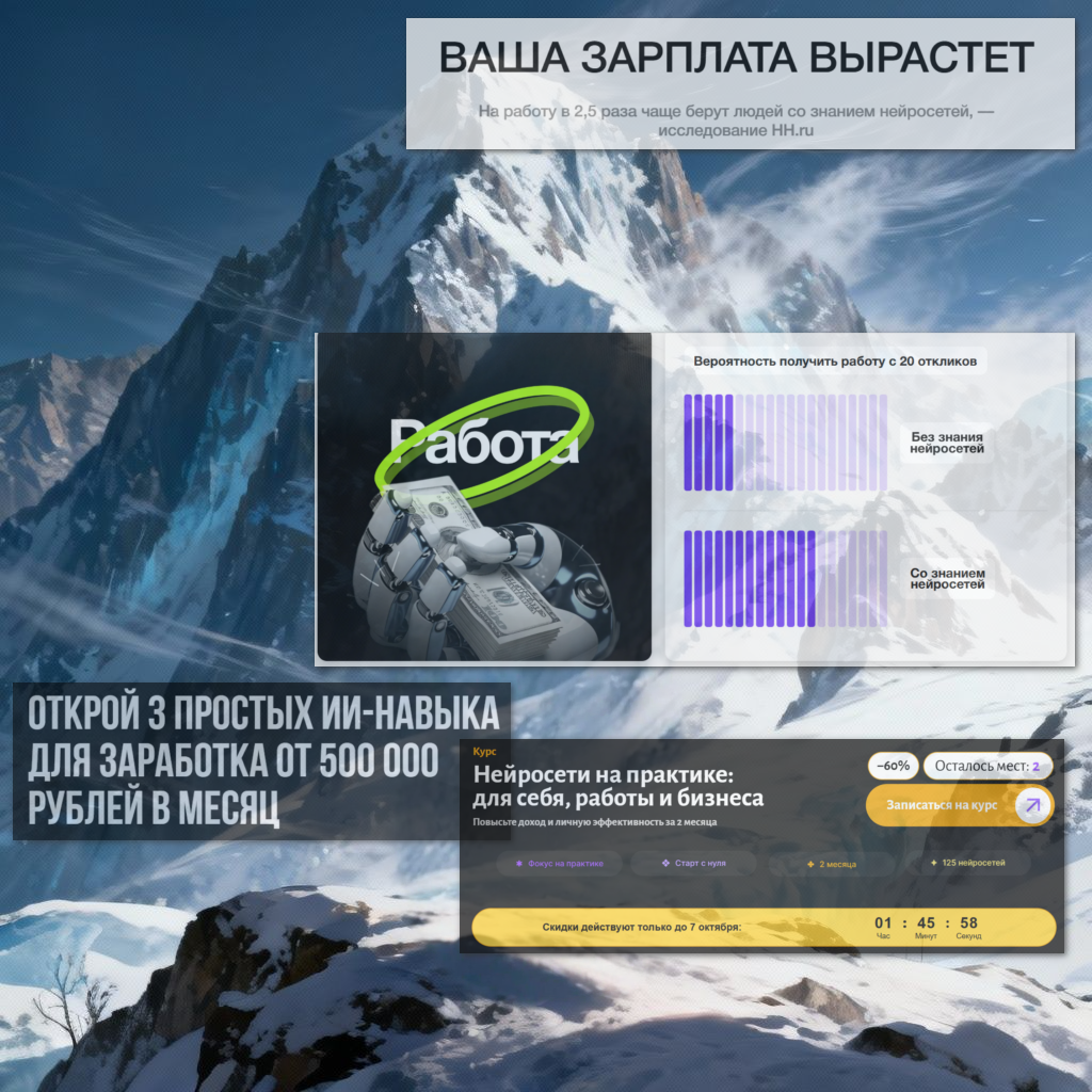 Фон сгенерирован нейросетью. На фронте вырезки из сами знаете чего