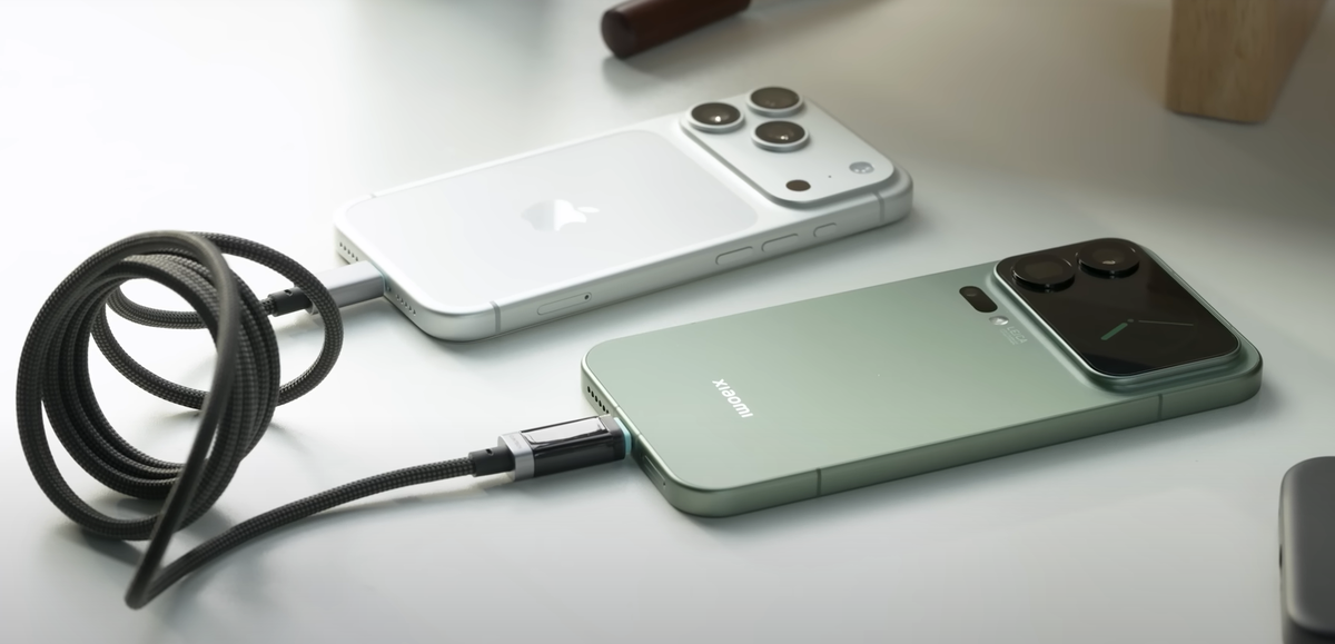 Xiaomi 17 Pro ближе, iPhone 17 Pro дальше