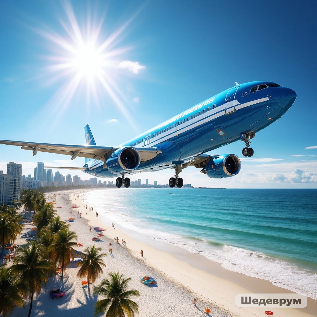 Шедеврум так видит наш полёт над Вьетнамом)))