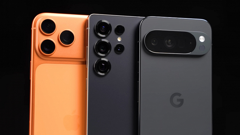 iPhone 17 Pro Max, Galaxy S25 Ultra и Pixel 10 Pro XL - скриншот из видео 