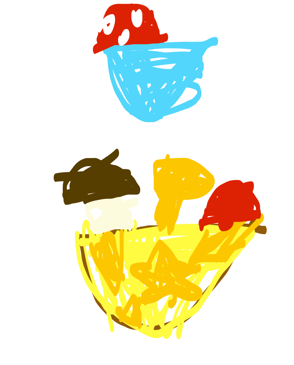 Корзинки с грибами