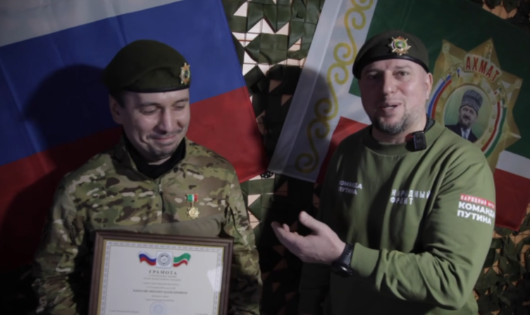Командир группы "Аид" и генерал, Герой России Апти Алаудинов. Скриншот с тг-канла "КИМ"