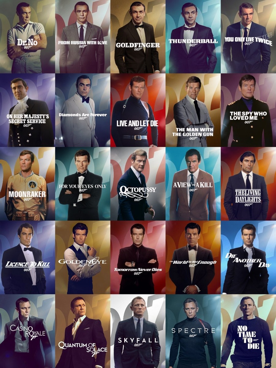Измененные постеры фильмов бондианы на Amazon Prime Video
