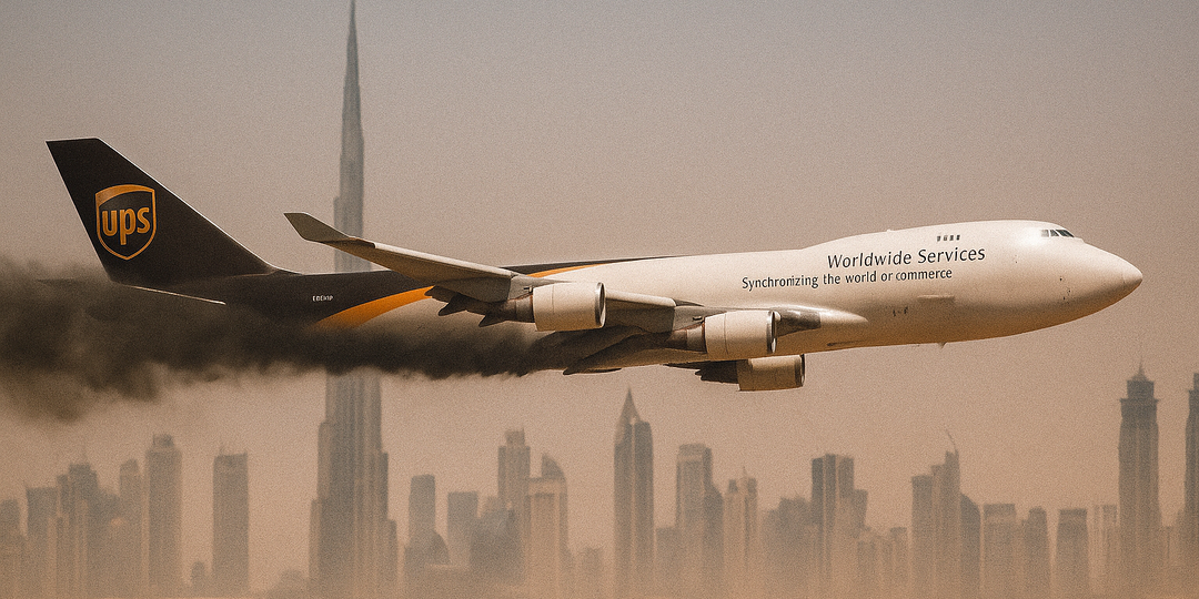 Пилот остался один в горящем лайнере