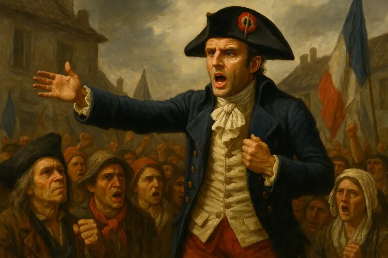 Единственный плюс для Макрона - сейчас не времена Французской революции
Фото:
Sora AI