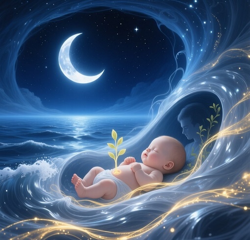 Есть миг, когда новая жизнь уже пульсирует в вас — но ещё не принадлежит земле. Это время, когда тьма и свет, страх и радость сплетаются в тишине внутриутробного океана. Второй месяц беременности — как лунная ночь: всё, что вы чувствуете, думаете и делаете, превращается в судьбу того, кто только начинает своё земное путешествие.