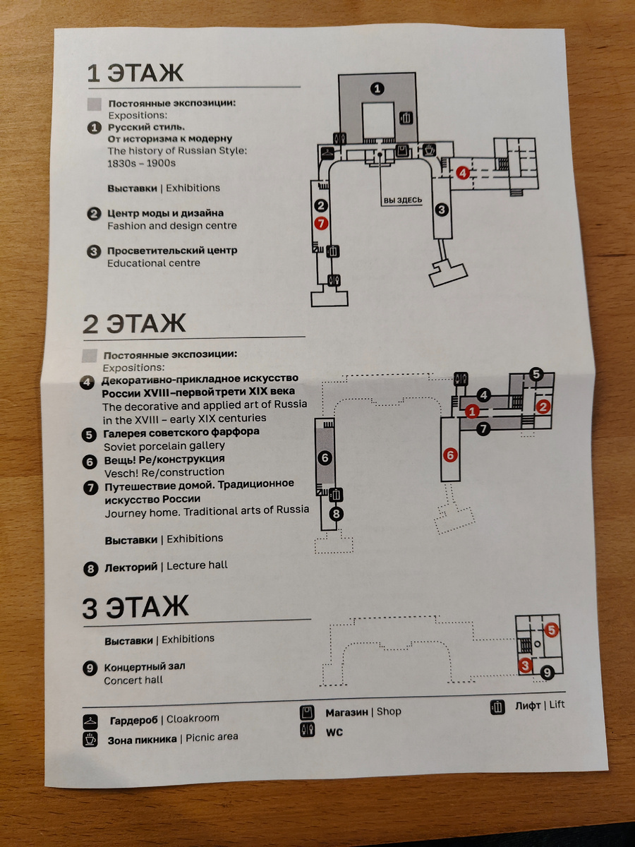 Карта музея. Всероссийский музей декоративного искусства