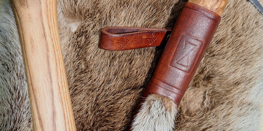 Делаю меховую вставку на ножнах. Часть 2.