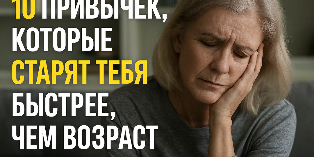 10 привычек, которые старят тебя быстрее, чем возраст