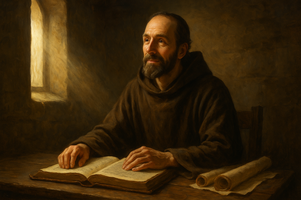 Иоахим Флорский (лат. Joachim de Flore или Joachim de Fiore, ок. 1130 – 1202) — итальянский аббат, мистик и богослов, живший на юге Италии, в Калабрии. Он известен как автор оригинальной интерпретации христианской истории: разделения её на три великие эпохи, соответствующие трём лицам Троицы — Отцу, Сыну и Святому Духу. Эта идея, простая и смелая одновременно, принесла ему славу пророка и подозрение в ереси.