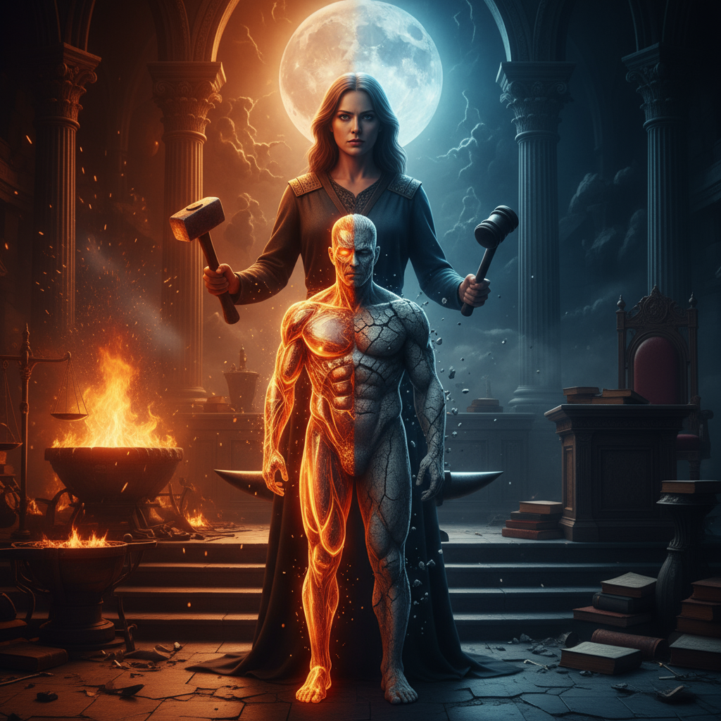 Каждое твоё слово, каждый твой взгляд — это удар молота. Ты выковываешь из него героя или разбиваешь в пыль?