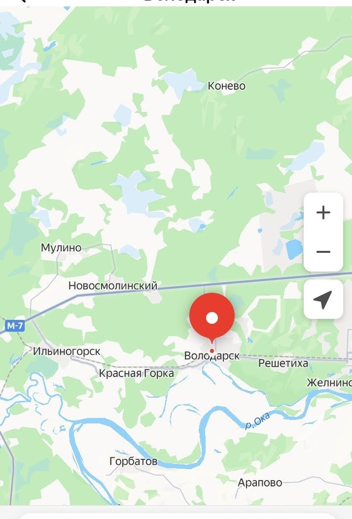 Володарск на карте