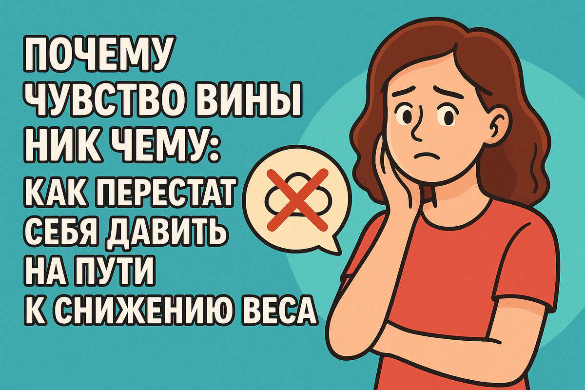 Почему чувство вины ни к чему: как перестать себя давить на пути к снижению веса