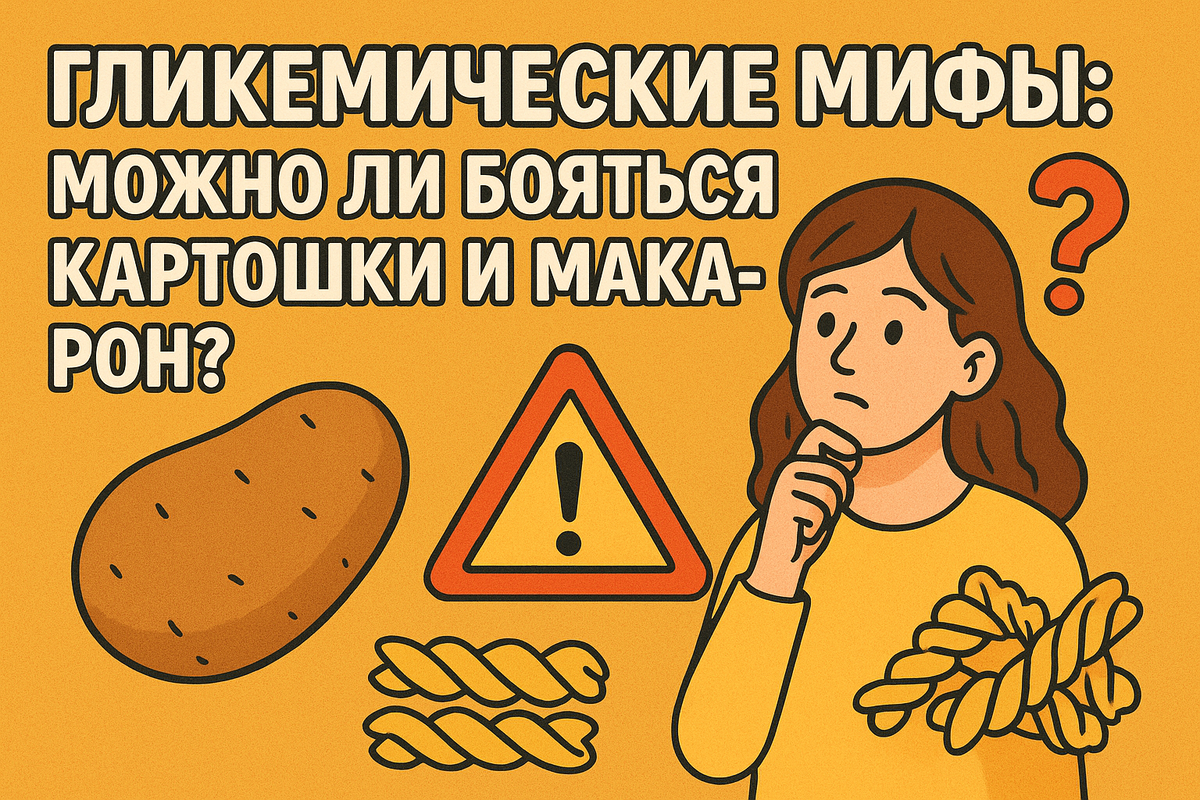 Гликемические мифы: можно ли бояться картошки и макарон?