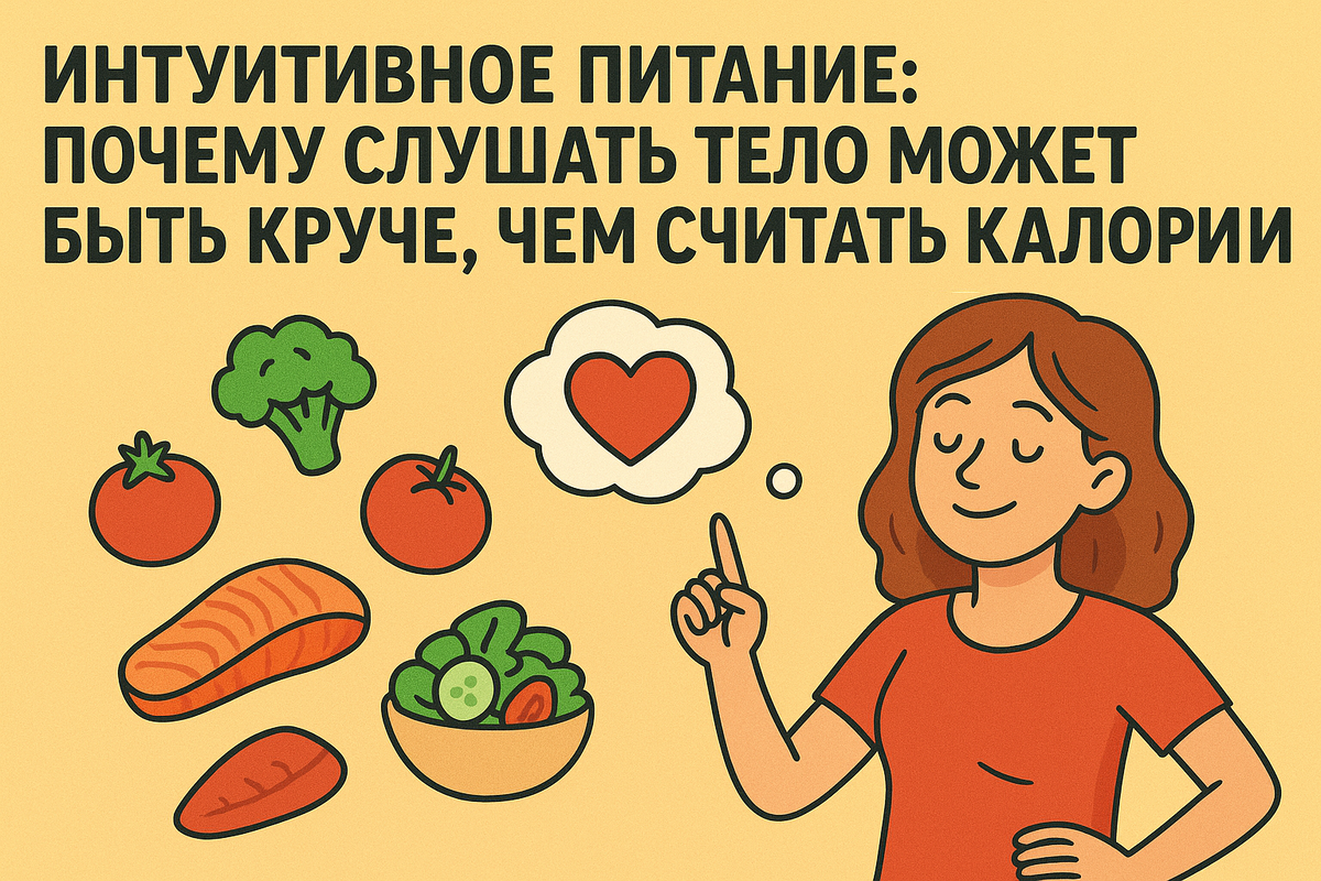 Интуитивное питание: почему слушать тело может быть круче, чем считать калории