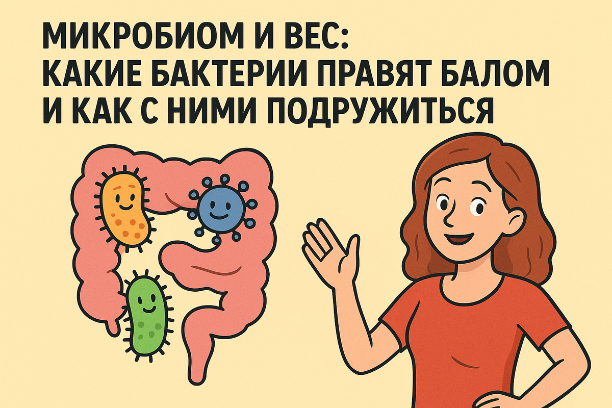 Микробиом и вес: какие бактерии правят балом и как с ними подружиться