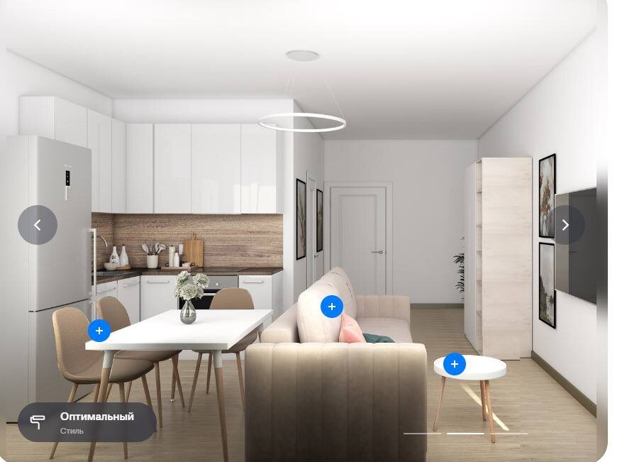 Вот так должна выглядеть эта квартира (с отделкой и мебелью от застройщика)