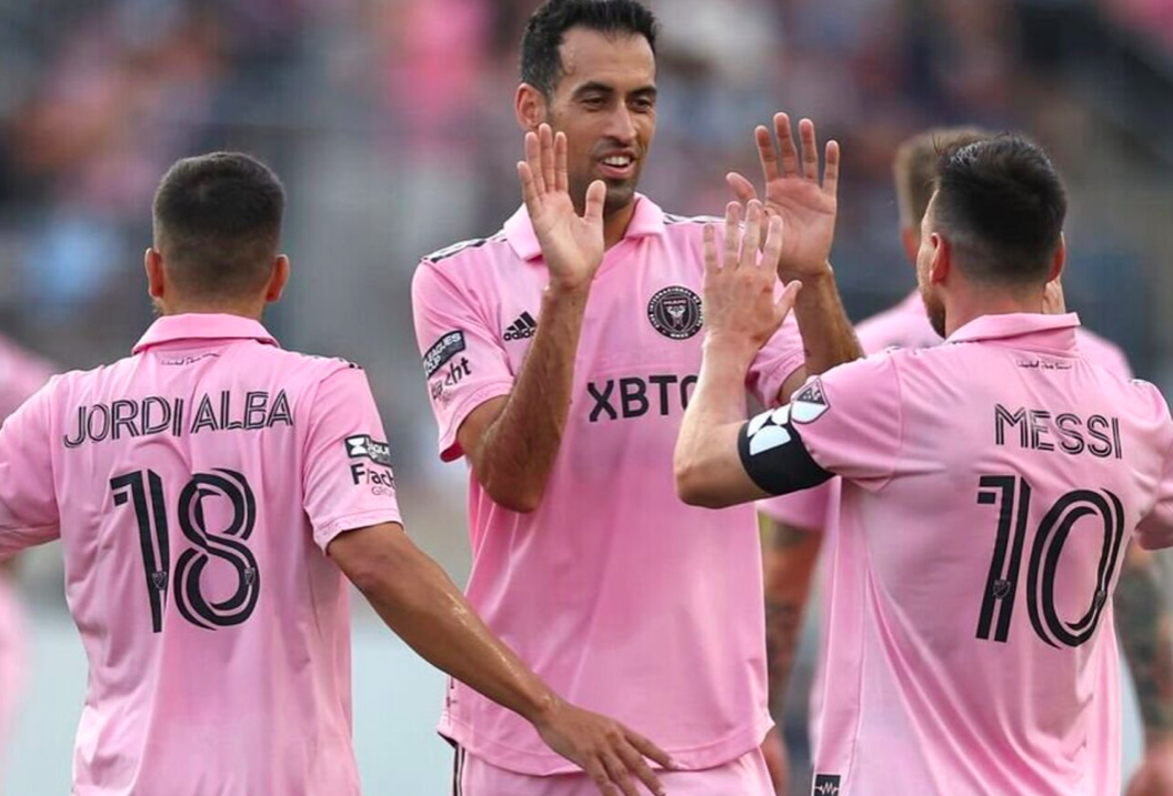     Жорди Альба, Серхио Бускетс и Лионель Месси