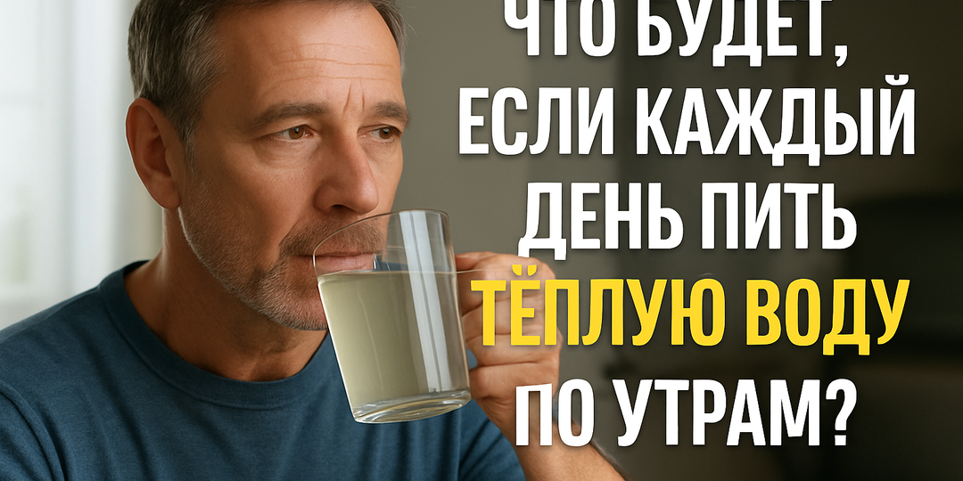 Что происходит с телом, если каждый день пить тёплую воду по утрам?