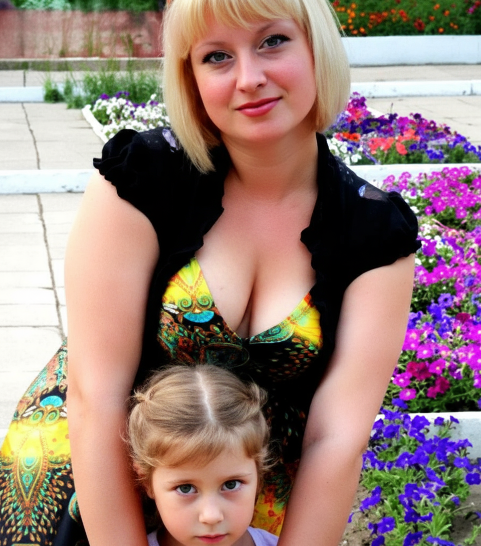 Фотография Евгении с дочерью