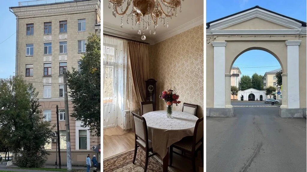 Внешне дом выглядит скромно — без каких-либо архитектурных изысков. Окна квартиры выходят во двор и на школьный сад. За многие годы жизни мы поменяли отделку, но оставили на потолке лепнину, которая была в проекте. Фото предоставлены героиней статьи